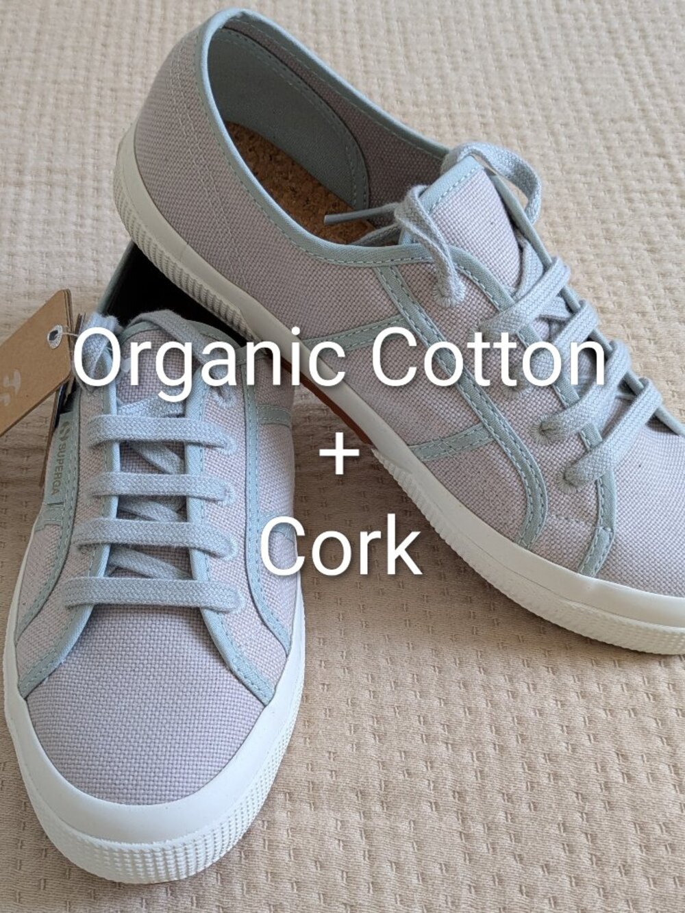 NWT Superga Organic Cotton Natural Dye Sneakers - Magenta Leaves - Sz 7.5 W / 6